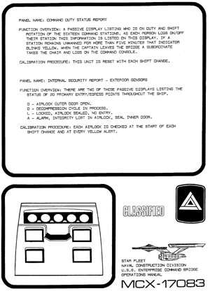 U.S.S. Enterprise NCC-1701 Command Bridge Operations Manual