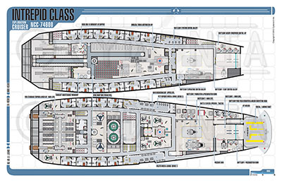 Cydonia 6 Ink Blueprints - Intrepid Class Exploration Cruiser - NCC-74600