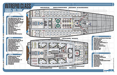 Cydonia 6 Ink Blueprints - Intrepid Class Exploration Cruiser - NCC-74600