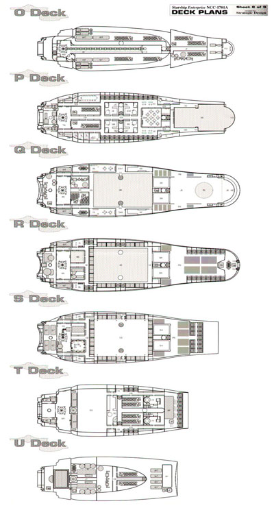 U.S.S Enterprise NCC-1701A Deck Plans