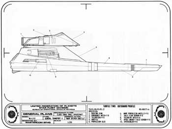 Warp Shuttle - Outboard Profile