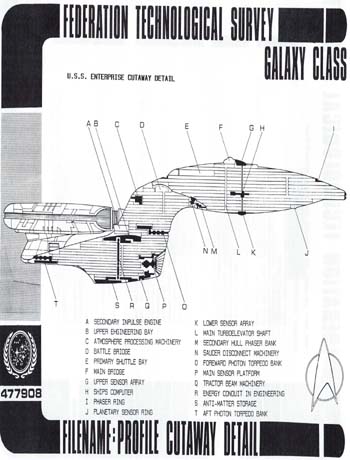 Galaxy Class Cutaway Detail