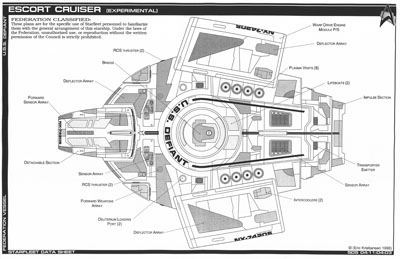 Starfleet Escort Cruiser - Defiant - NX-74208