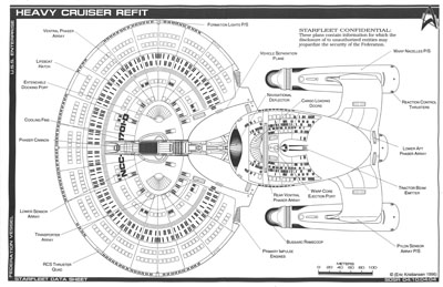 Starfleet Heavy Cruiser - Enterprise-D Refit - NCC-1701-D