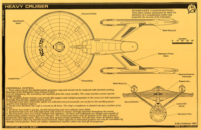 Starfleet Heavy Cruiser - Enterprise Class Blueprints