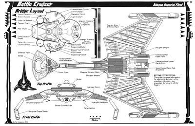 Klingon K'T'inga Class Battle Cruiser