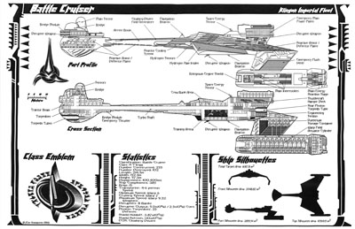 Klingon K'T'inga Class Battle Cruiser
