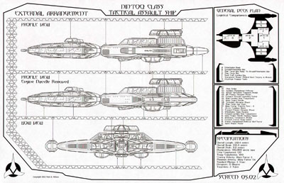 Klingon Nin'Toq Class Tactical Assault Ship