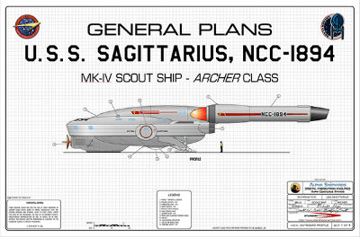 U.S.S. Sagittarius, NCC-1894 - MK-IV Scout Ship Archer Class