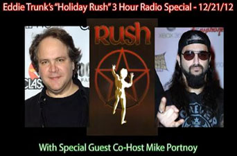 Eddie Trunk Interviews Alex Lifeson on his Holiday Rush Radio Special