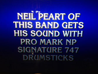 Rush Sighting on Jeopardy!