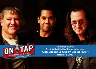 Geddy Lee and Alex Lifeson to Appear on VH1 Classic's On Tap Radio Show