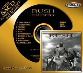 SACD Version of Rush's Presto Coming Soon