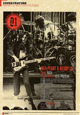 Rhythm Magazine Name Geddy Lee and Neil Peart the Greatest Rhythm Section of All Time