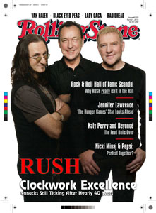 Rush Featured on Cover of Rolling Stone Magazine