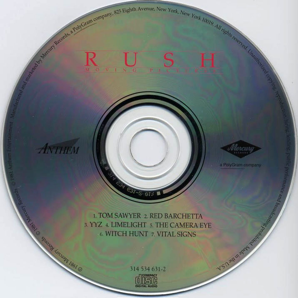 Rush Moving Pictures CD