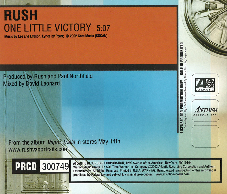 Rush: One Little Victory