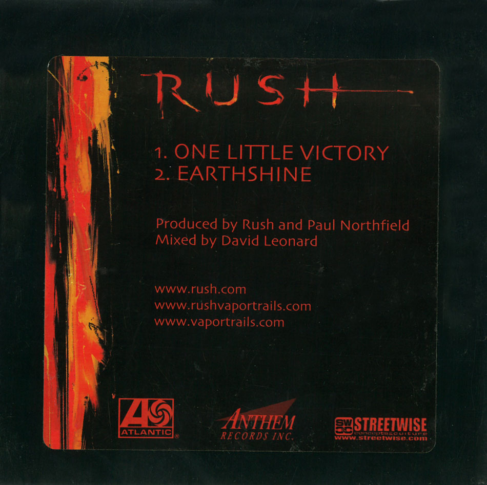 Rush One Little Victory / Earthshine