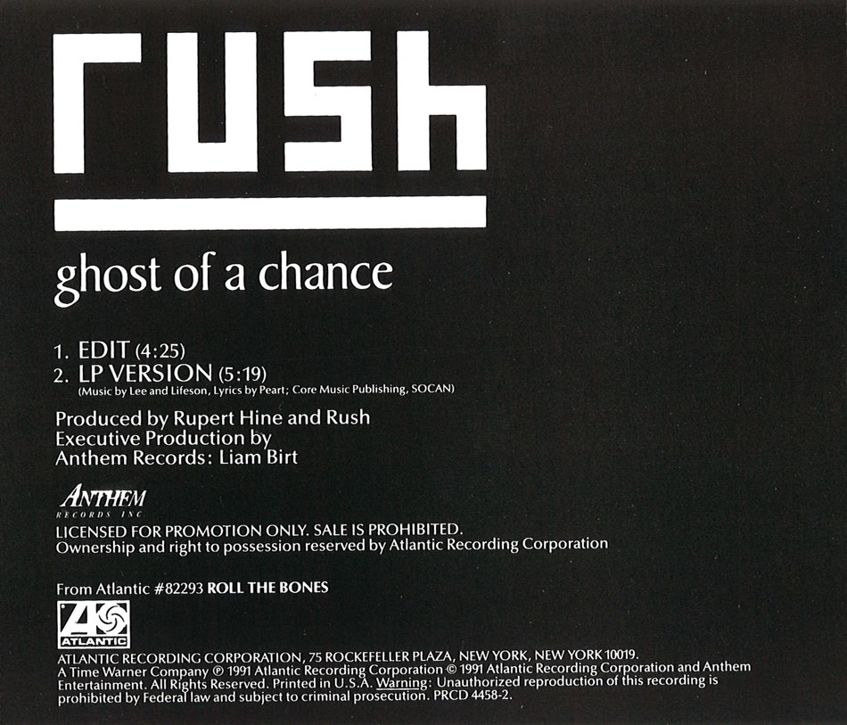 Rush: Ghost of a Chance