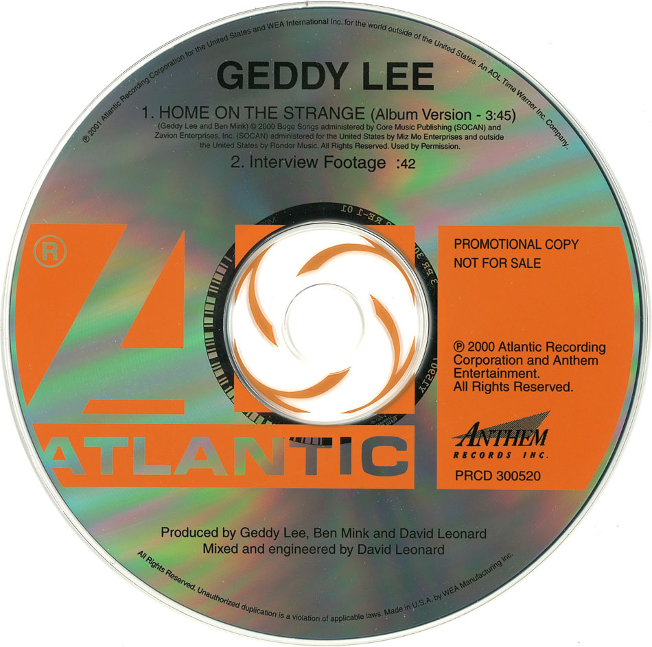 Geddy Lee: Home on the Stange