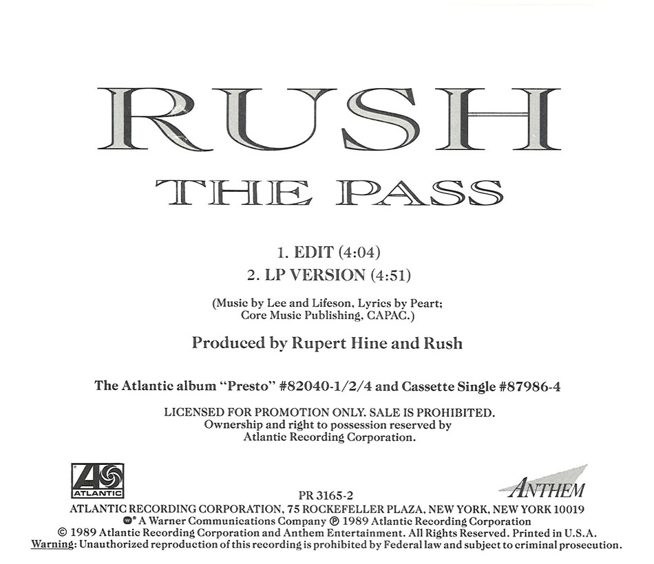 Rush: The Pass