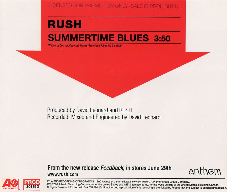 Rush: Summertime Blues