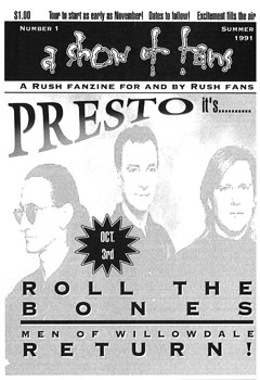 A Show of Fans - Rush Fanzine - Issue #1 - Page 1