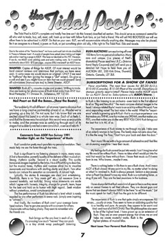 A Show of Fans - Rush Fanzine - Issue #1 - Page 7