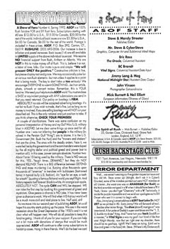 A Show of Fans - Rush Fanzine - Issue #4 - Page 20