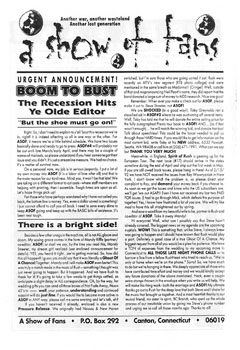 A Show of Fans - Rush Fanzine - Issue #4 - Page 3