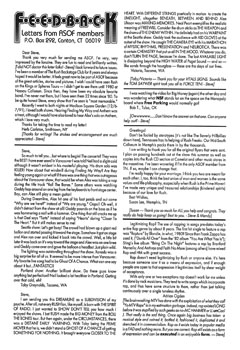 A Show of Fans - Rush Fanzine - Issue #5 - Page 24