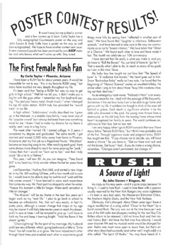 A Show of Fans - Rush Fanzine - Issue #10 - Page 4