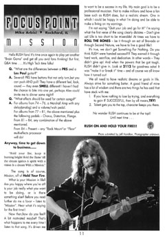 A Show of Fans - Rush Fanzine - Issue #14 - Page 11