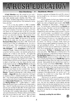 A Show of Fans - Rush Fanzine - Issue #14 - Page 4