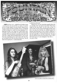 A Show of Fans - Rush Fanzine - Issue #16 - Page 2