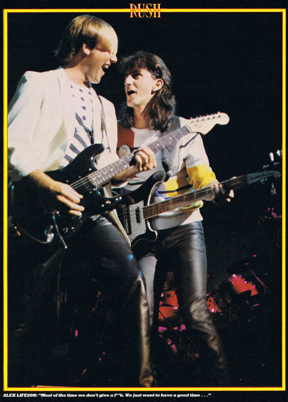 Rush Signals Concert - Texas 1983