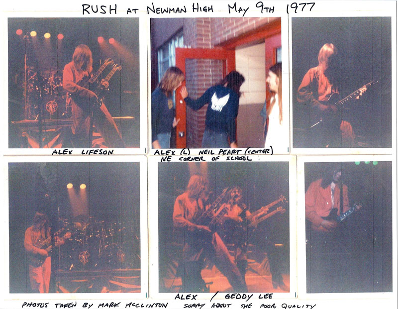 Rush 'All The World's a Stage' Tour Pictures - Wausau, Wisconsin - May 9th, 1977