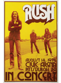 Rush Concert Poster Print