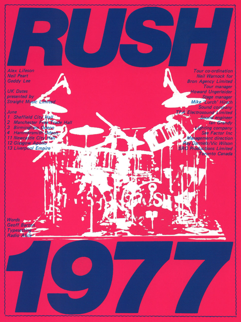 Rush: 2112 Tour Book