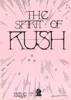 The Spirit of Rush Fanzine - Issue #2 - Page 1