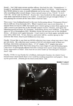 The Spirit of Rush Fanzine - Issue #25 - Page 34