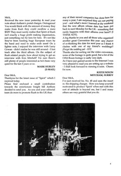The Spirit of Rush Fanzine - Issue #46 - Page 4