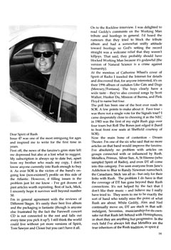 The Spirit of Rush Fanzine - Issue #48 - Page 14