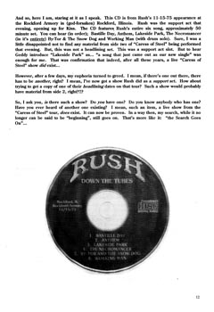 The Spirit of Rush Fanzine - Issue #51 - Page 12