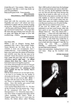 The Spirit of Rush Fanzine - Issue #54 - Page 14