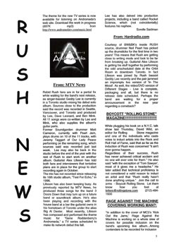The Spirit of Rush Fanzine - Issue #54 - Page 5