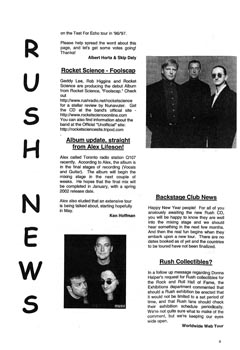 The Spirit of Rush Fanzine - Issue #60 - Page 4
