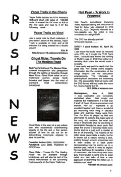 The Spirit of Rush Fanzine - Issue #62 - Page 6