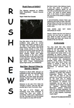 The Spirit of Rush Fanzine - Issue #62 - Page 7