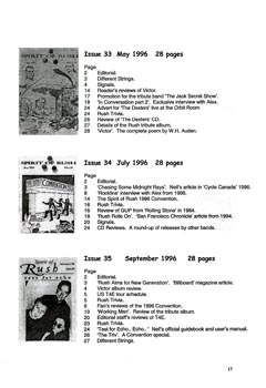 The Spirit of Rush Fanzine - Index Issue - Page 15